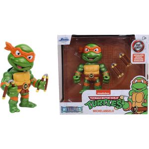 Jada Toys - Speelfiguur - Turtles Michelangelo -10 Cm - Die-cast - Groen