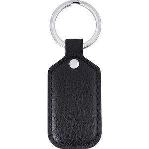 Wearable betaal sleutelhanger - vegan leer - kleur Night Black - contactloos betalen - gadget - NFC - digitaal visitekaartje