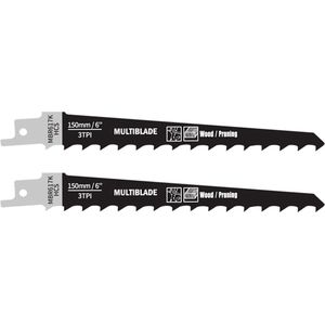 Multiblade Reciprozaagblad HCS MBR617K Hout 150mm (2 stuks)