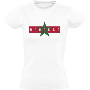 Morocco Dames T-shirt - marokko - noord afrika - marokkaanse vlag - arabisch - retro - berbers - arabier - trots