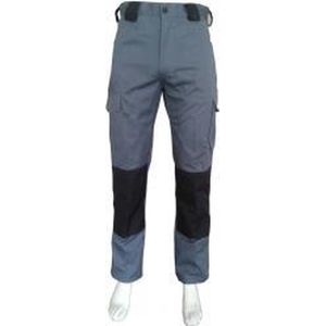 Yoworkwear Werkbroek katoen/polyester grijs-zwart maat 56