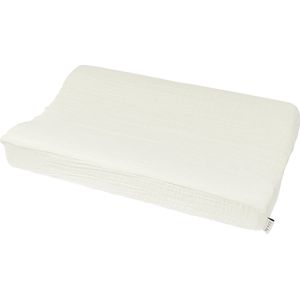 Meyco Baby Uni aankleedkussenhoes - hydrofiel - offwhite - 50x70cm