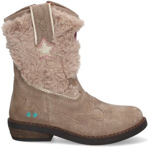 BunniesJR 224827-408 Meisjes Cowboy Boots - Taupe - Suède - Ritssluiting