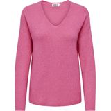 Only Trui Onlcamilla V-neck L/s Pullover Knt 15204588 Azalea Pink Dames Maat - XS