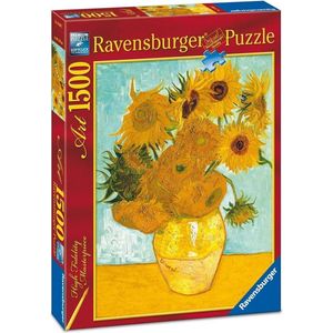 Vaas met zonnebloemen - 1500 stukjes (Ravensburger)