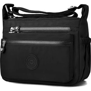 Schoudertas voor dames, middelgroot, waterdicht, crossbody tas met veel vakken, schoudertassen, verstelbare riem, damestas, tas, dames, schoudertas voor winkelen, reizen