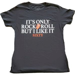The Rolling Stones - Sixty It's Only R&R But I Like It Dames T-shirt - 3XL - Zwart