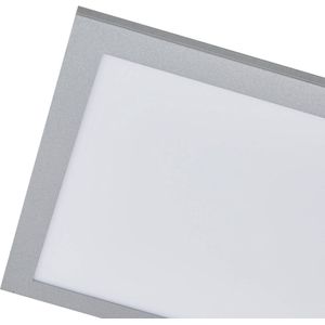 Arcchio - LED plafondlamp - 1licht - Aluminium, kunststof, ijzer - H: 5 cm - zilver, wit - Inclusief lichtbron