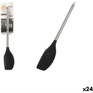 MasterChef - Keukenspatel - Siliconen - Roestvrij Staal - 24 Stuks - 34 cm