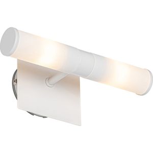 QAZQA Bath - Moderne Wandlamp Voor Binnen Voor Badkamer - 2 Lichts - D 11.5 cm - Wit -