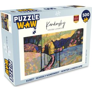 Puzzel Kunst - Wassily Kandinsky - Winter landscape - Legpuzzel - Puzzel 500 stukjes