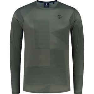 Rogelli ADVNTR Core MTB Shirt Heren - Lange Mouwen - Groen / Zwart - Maat 3XL