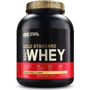 Optimum Nutrition Gold Standard 100% Whey Protein - French Vanilla - Proteine Poeder - Eiwitshake - 71 doseringen (2270 gram)