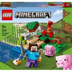 LEGO Minecraft De Creeper Hinderlaag - 21177