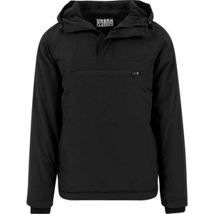 Urban Classics Jas Padded Pull Over Jacket Tb1443 Black Mannen Maat - L