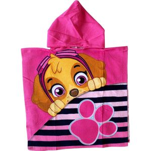 Disney Badcape / Badponcho Paw Patrol roze Roze Kids & Kind Unisex - Maat: One-Size