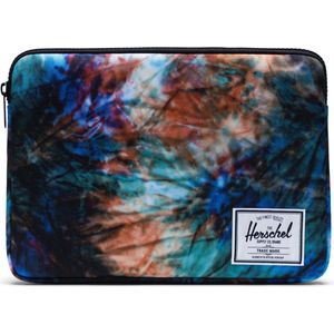 Herschel Laptop hoes met laptopvak Anchor Laptop Sleeve Summer Tie Dye Zwart Turquoise