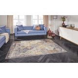 Oosters vloerkleed Kashmir Ghom Elle Decoration - honinggeel 120x160 cm