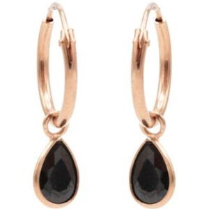 Karma Symbols oorbel drop crystal Rosé-M2199B