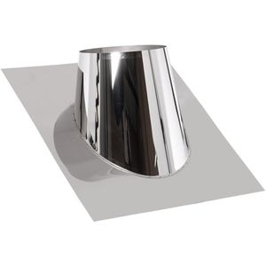 Dakdoorvoer RVS 200mm voor dakhelling 20-50°