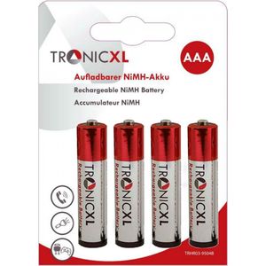 TronicXL 8 stuks oplaadbare AAA telefoon accu's 950mAh - oplaadbare batterijen voor huistelefoon, draadloze telefoons, muizen, zaklampen, radio's - oplaadbare vervangende telefoonaccu telefoonbatterij - accu batterij 950mAh