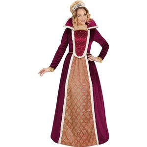 Widmann - Koning Prins & Adel Kostuum - Royal Queen Mary - Vrouw - Rood - Medium - Carnavalskleding - Verkleedkleding