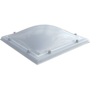Lichtkoepel 100x130cm AC bolvormig 2-wandig opaal