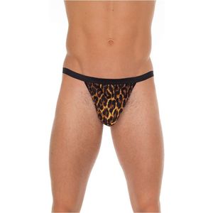 Amorable - Mannen String - Luipaardprint Met Rits - Sexy Mannen Ondergoed - Erotisch
