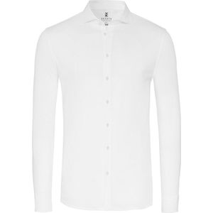 Desoto - Essential Overhemd Hai Jersey Wit - Heren - Maat 44 - Slim-fit