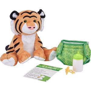 Melissa & Doug Knuffeltijger Baby 30 Cm Pluche Oranje 5-delig