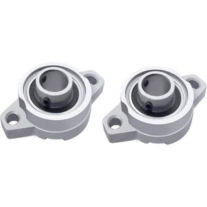 2PCS Zinc Alloy Self-Aligning Pillow Block Rhombus Flange Bearing Stand - Inner Ball Mounted Pillow Block Mini Insert Bearing - 3D Printing Machines KFL000 (10MM) .