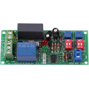 Programmeerbare Cyclische Timer 220V Infinite Cycle Relais Met Aan/Uit Seconden Schakelaar Module - Instelbare Oneindige Cycle Timer Vertraging Aan/Uit Schakelaar, AC100V-250V - 1Pc