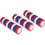 3 stuks Serpentine rollen rood/wit/blauw