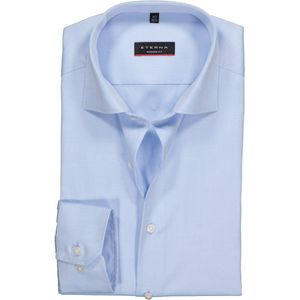 ETERNA modern fit overhemd - mouwlengte 72 cm - niet doorschijnend twill heren overhemd - lichtblauw - Strijkvrij - Boordmaat: 45