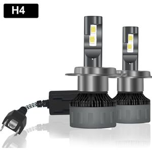 TLVX H4 Premium High Power LED lampen 31.200 Lumen 6000k Helder Wit licht (set 2 stuks) CANBUS EMC adapter, Extra Fel Wit licht, CSP LED CHIP 100 Watt Auto, Dimlicht - Grootlicht – Mistlicht -Koplampen - Autolamp - Autolampen - 12V - APK Lichtbeeld