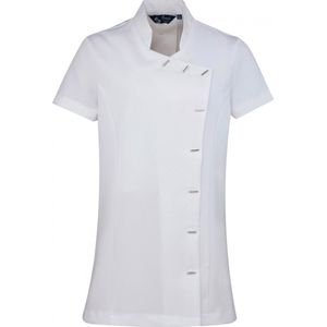 Schort/Tuniek/Werkblouse Dames S (10 UK) Premier White 100% Polyester