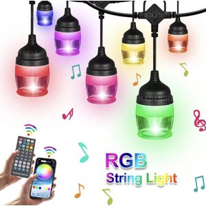 Led party-lights professioneel (13 meter) 14 RGBW high bright led lights (remote en app control)