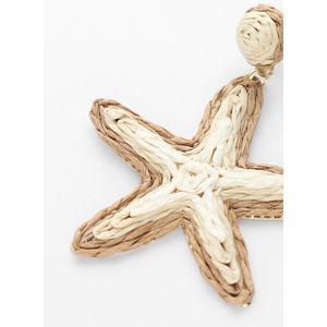 Notre-V Earring Sea Star Sieraden Dames - Beige - Maat ONESIZE