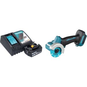 Makita DMC 300 RT1 accu haakse slijper 18 V 76 mm borstelloos + 1x oplaadbare accu 5.0 Ah + lader