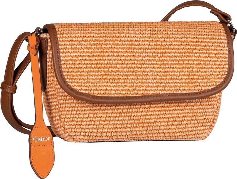 Gabor Schoudertas Eleanor Top Zip Flap Bag Orange Oranje