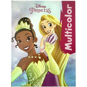 Kleurboek Disney Princess - Multicolor- Assorti - Kleurboek van 32 pagina's waarvan 17 kleurplaten en voorbeelden in kleur - prinsessen - knutselen - kleuren - tekenen - creatief - verjaardag - kado - cadeau