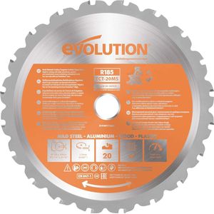 Multimateriaal Verstekzaagblad 185 mm - Hardmetalen Zaagblad voor Hout, Metaal en Kunststof