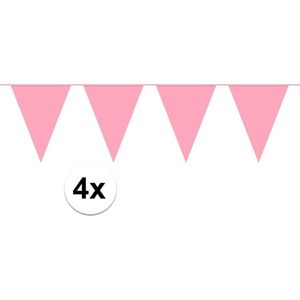 Slinger Vlaggenlijn Roze 40 Meter Verjaardag Slinger Voor Binnen En Buiten
