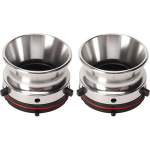 Nab Hub Adapters voor 10 inch Reel to Reel Tape Recorders - Studer ReVox, Akai, Teac - Aluminium Nab Hub Device (Zilver)