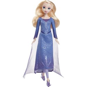 Mattel Disney Frozen Beweegbare Elsa-pop Met Accessoires Blauw