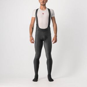 Castelli Fietsbroek lang met bretels Heren Zwart Reflective - VELOCISSIMO 5 BIBTIGHT BLACK SILVER REFLEX - L