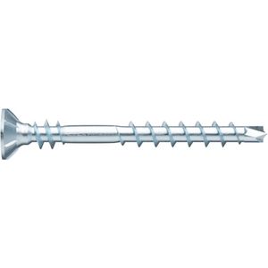 Wurth - ASSYplus 4 P CSMR st vrz DD verzonken freeskop RW - ASSY®plus 4 P CSMR houtschroef Gehard staal verzinkt deeldraad met onderkopdraad verzonken kop - x 500 st - Interne aandrijving RW20