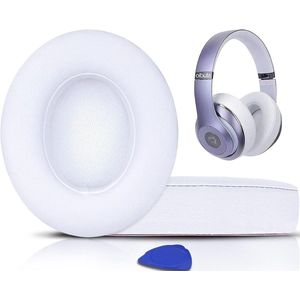 Oorkussens Vervanging voor Beats Studio 3 & Studio 2 Koptelefoon met Eiwit Leer/Sterke Plakband