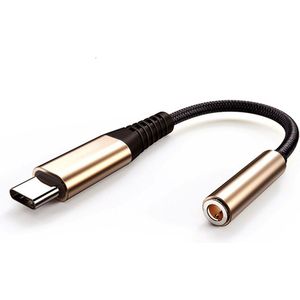 USB-C naar 3.5mm Headset Jack Adapter - Goud