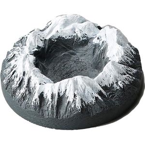 Retro Vintage Berg Asbak - Hars Asbak met Berglandschap Model - Stijlvolle Tafel Decoratie en Uniek Cadeau voor Vader, Vriend, Echtgenoot